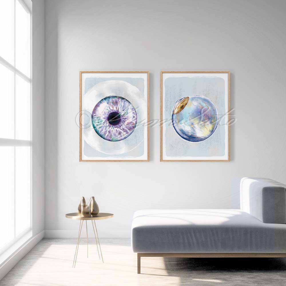 Eye art set of 2