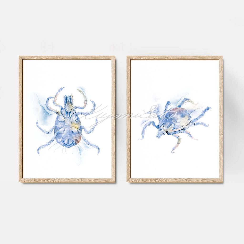 Tick Art Poster Set of 2