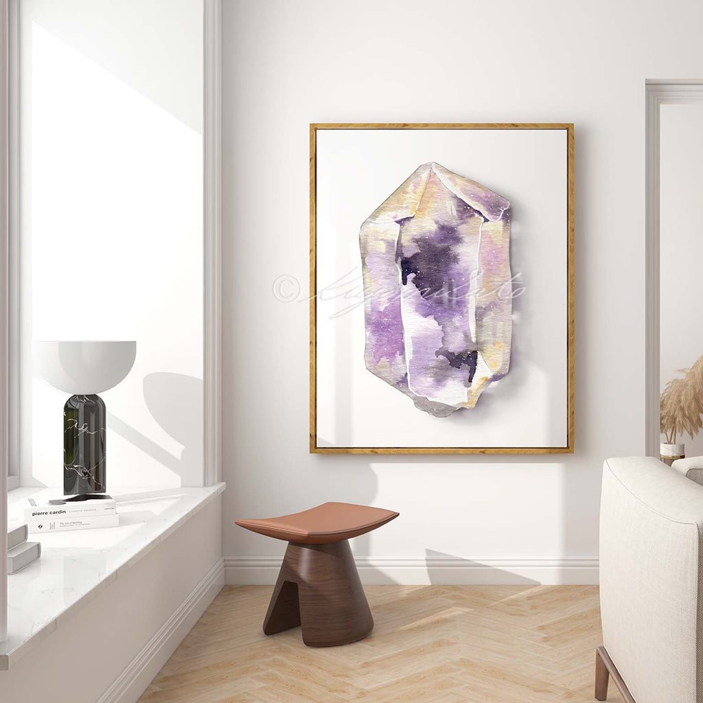 Hexagonal Amethyst Art