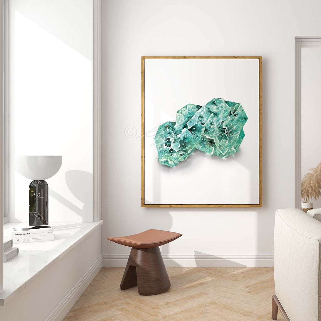 Raw Emerald Stone Art