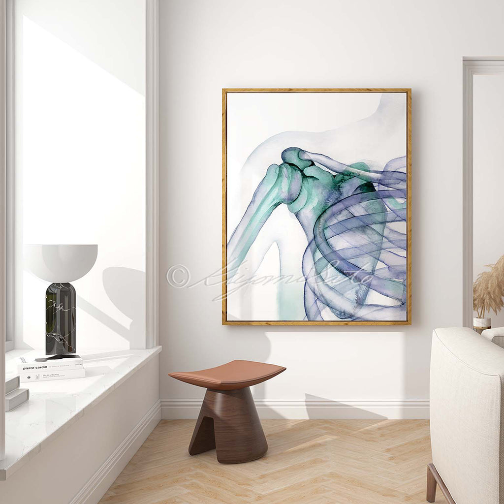 Shoulder Joint Watercolor Art