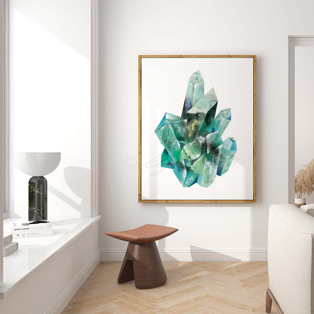 Emerald Quartz Crystal Art