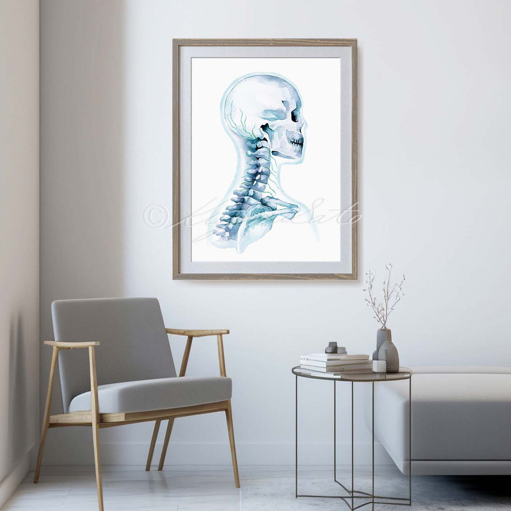 Cervical Nerve Art Poster