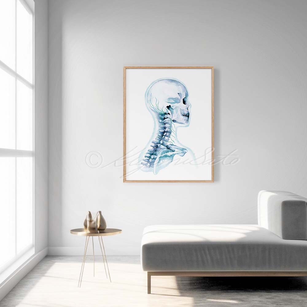 Cervical Nerve Art Poster