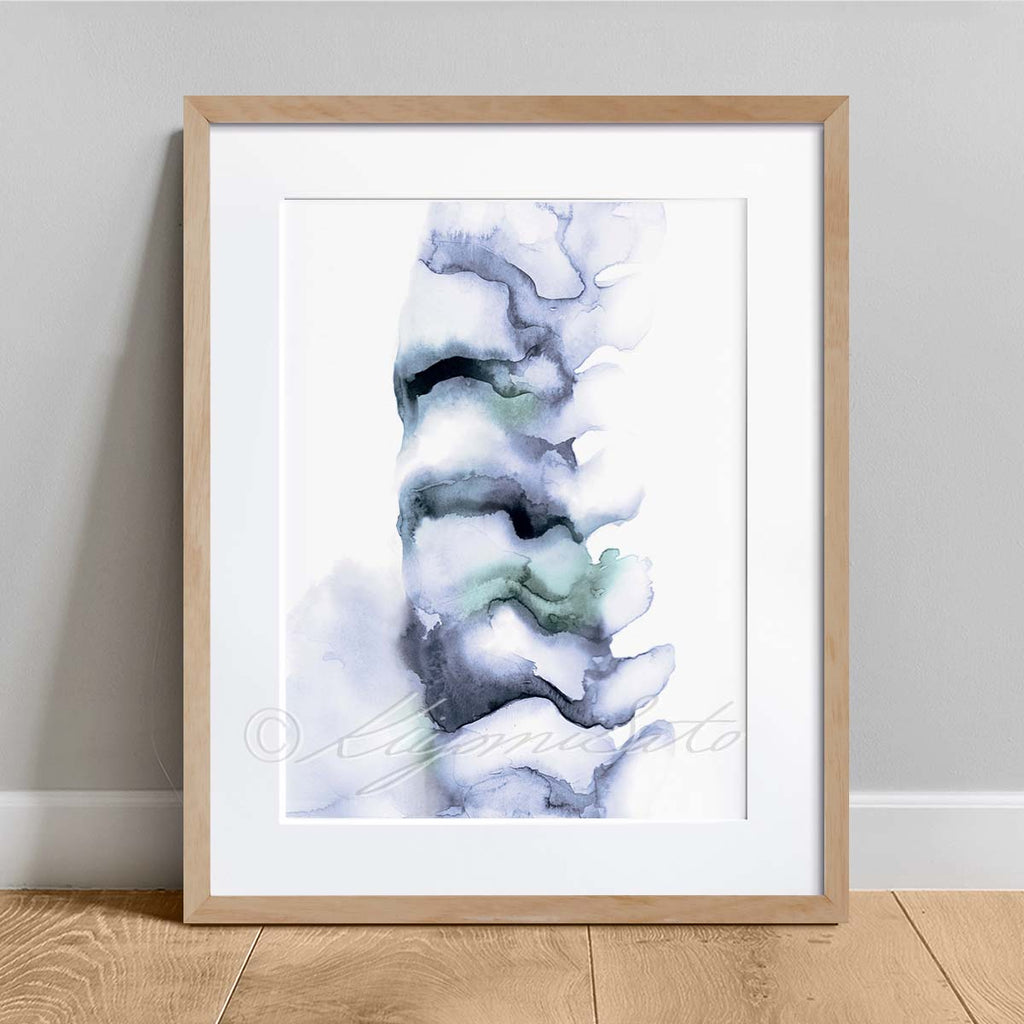Abstract Vertebrae Spine Art