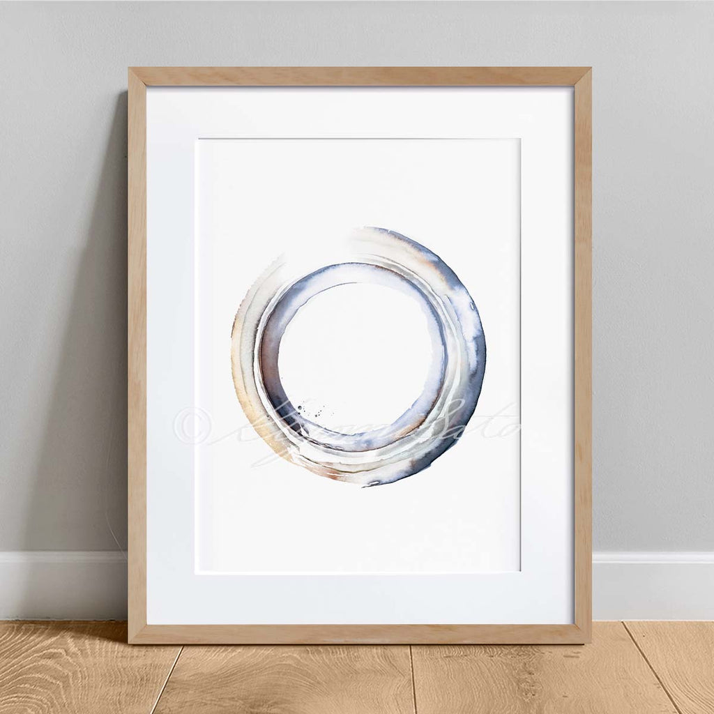 Enso Zen Circle Abstract Art, Orthopedics Wall Art, Physical Therapy Decor, chiropractic Office Art