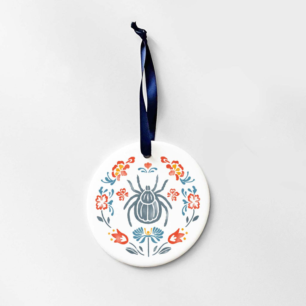 Tick Floral Ornament