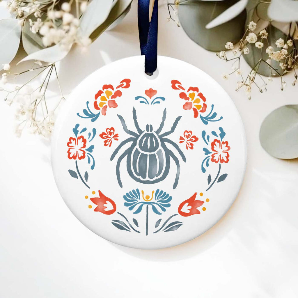 Tick Floral Ornament