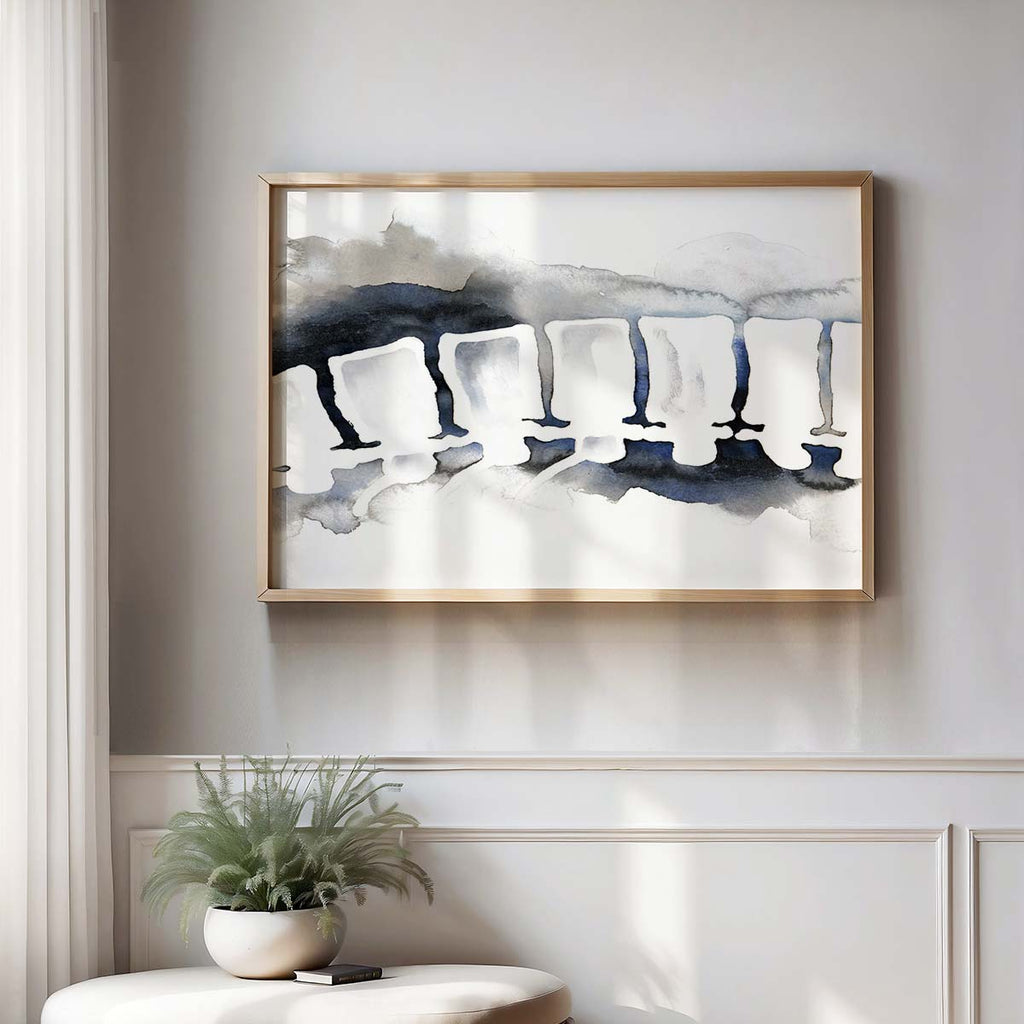 Spine Charcoal Painting Art Print