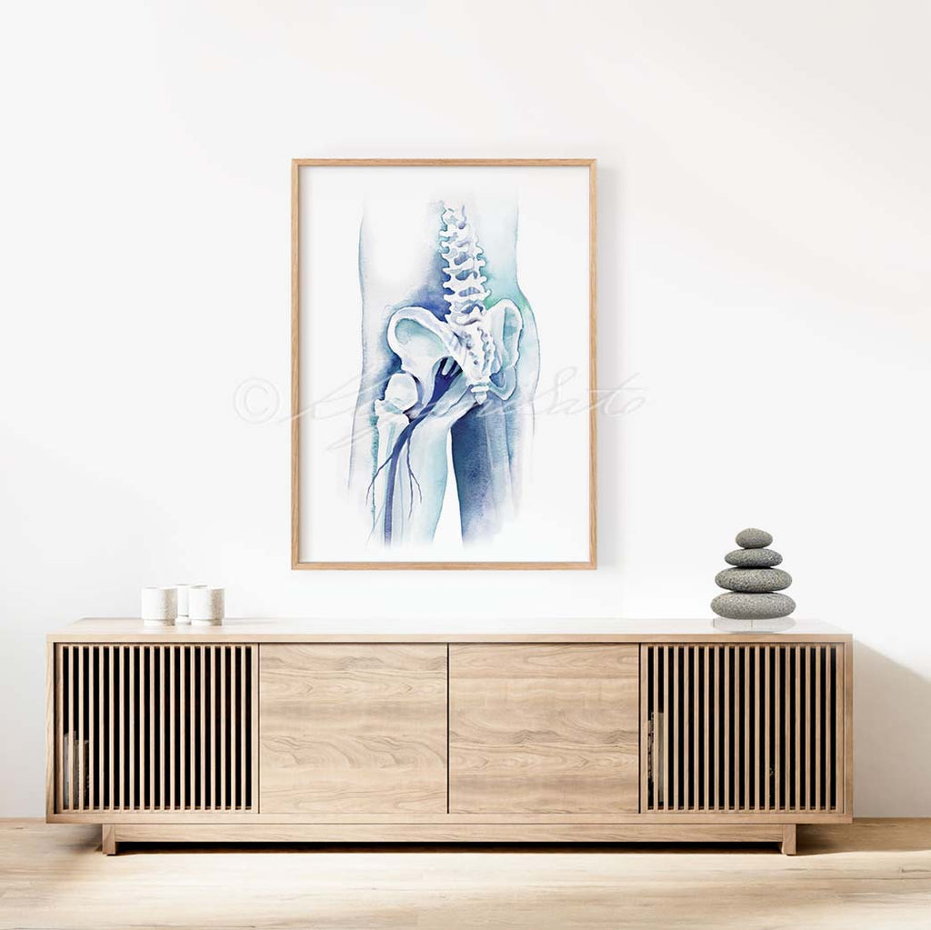 Sciatic Nerve Art Poster
