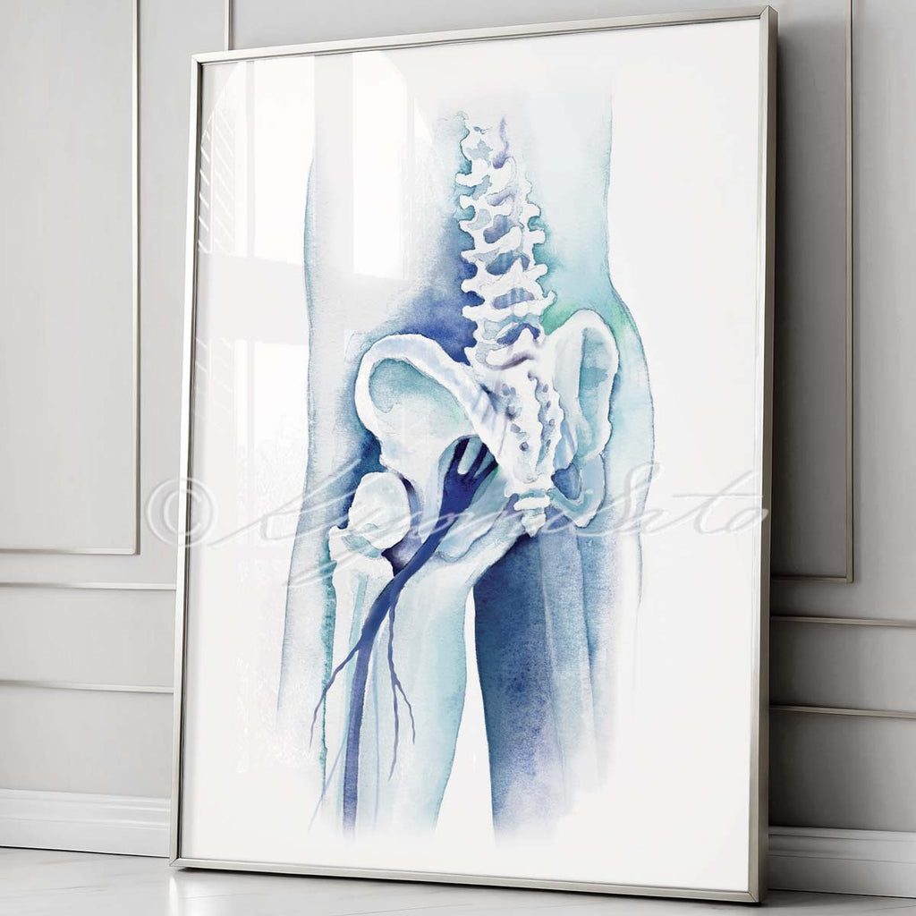 Sciatic Nerve Art Poster