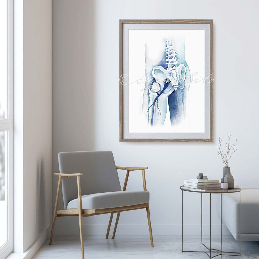 Sciatic Nerve Art Poster