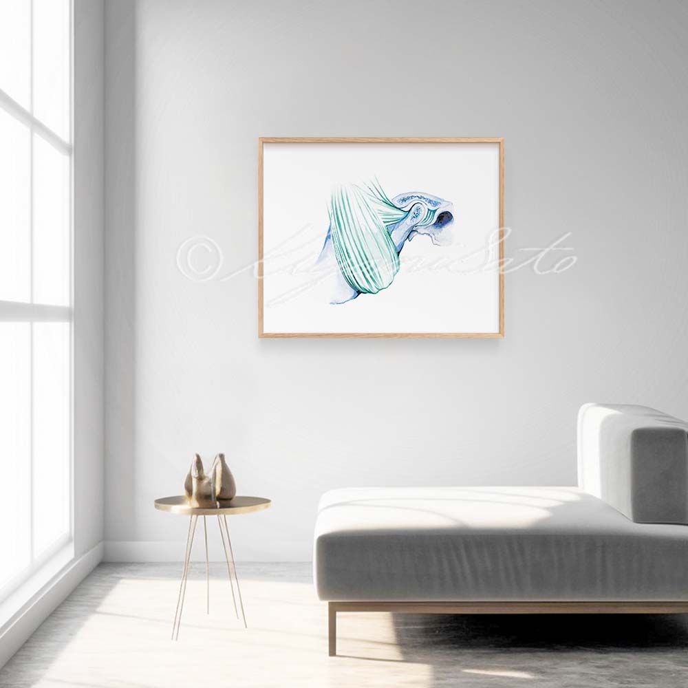 Temporal bone and Masseter muscle Art print