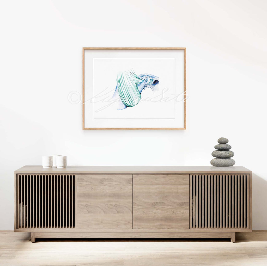 Temporal bone and Masseter muscle Art print