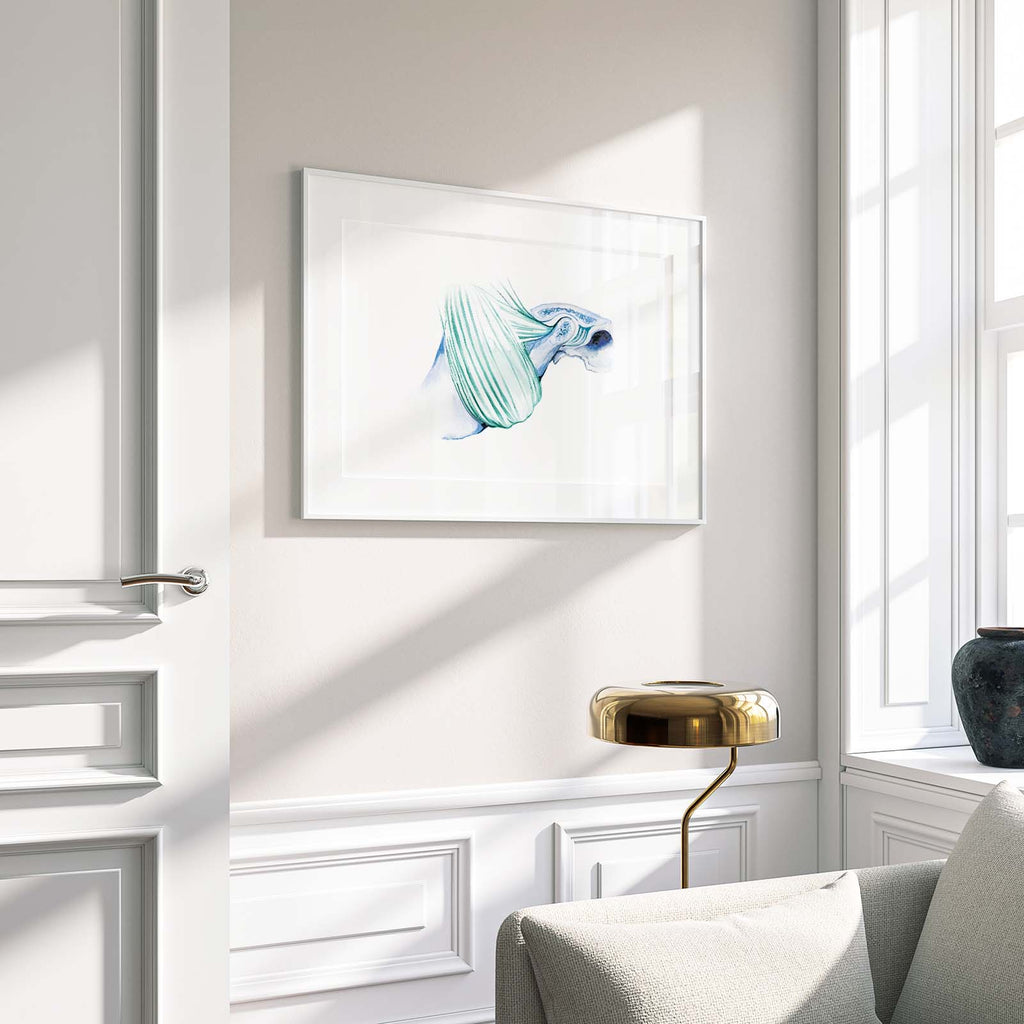 Temporal bone and Masseter muscle Art print