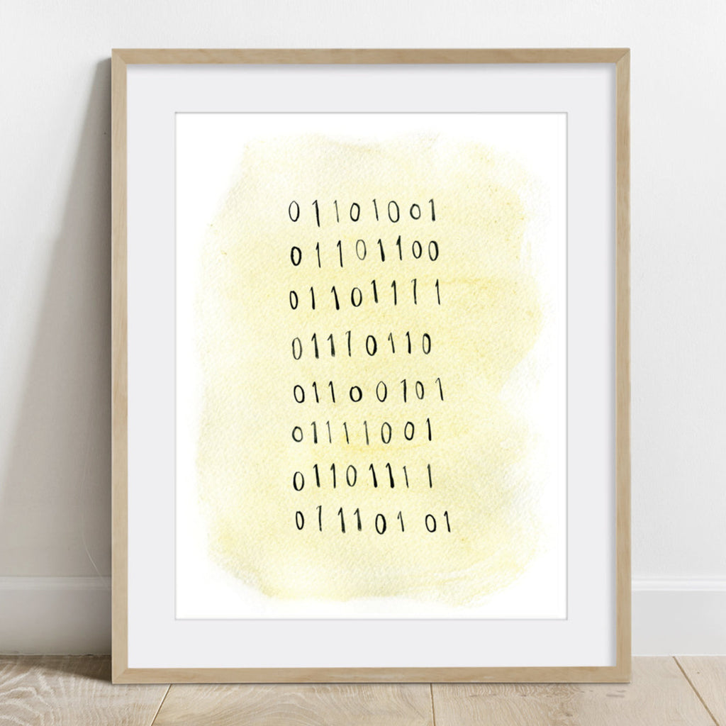 Binary Code "I love you"