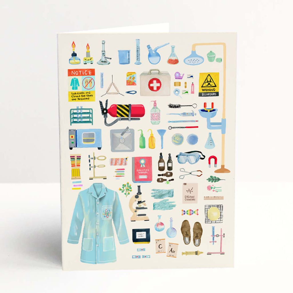 Any occasion Blank Science Greeting card with envelope