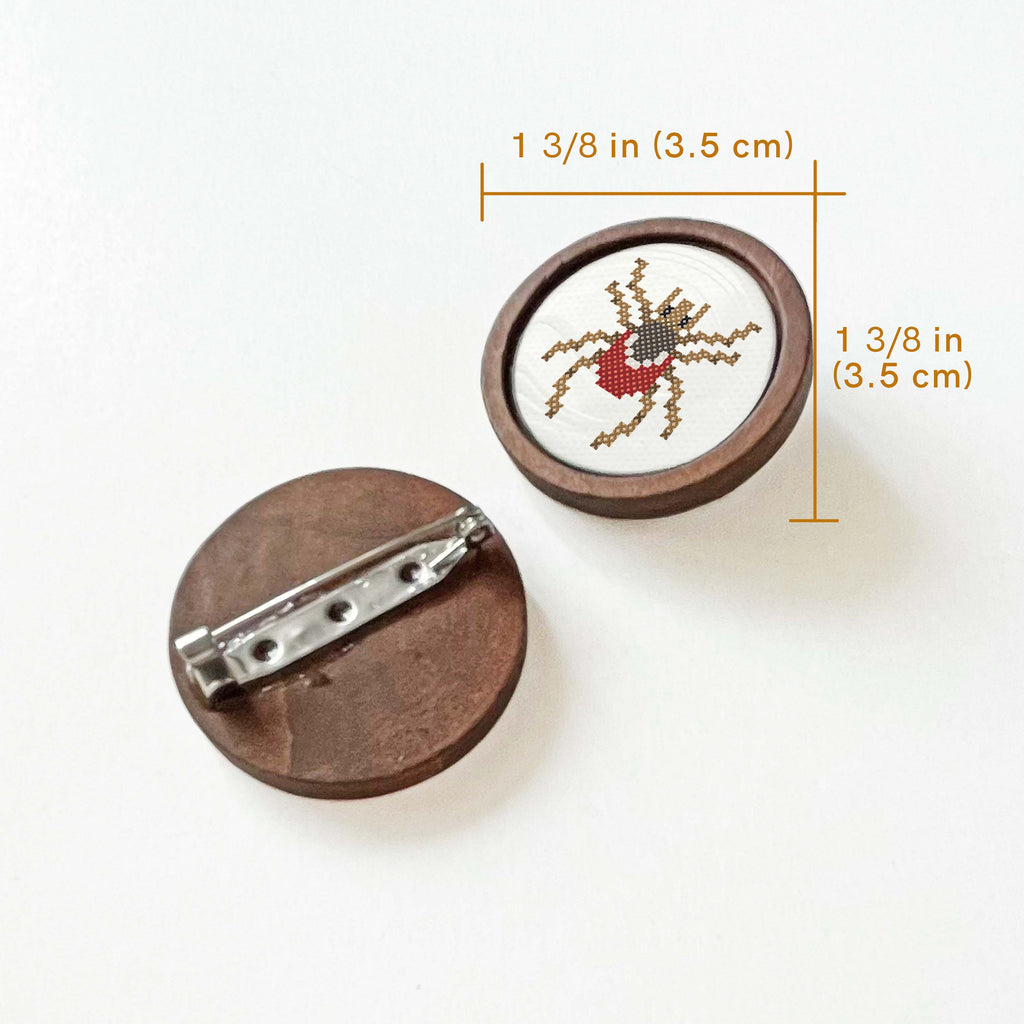 Parasite pin with wooden frame