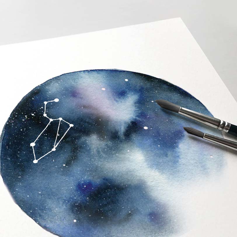 Leo Constellation Art, Astrological sign