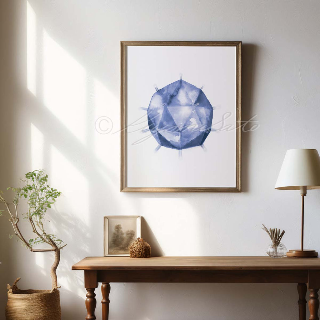 Polio virus art