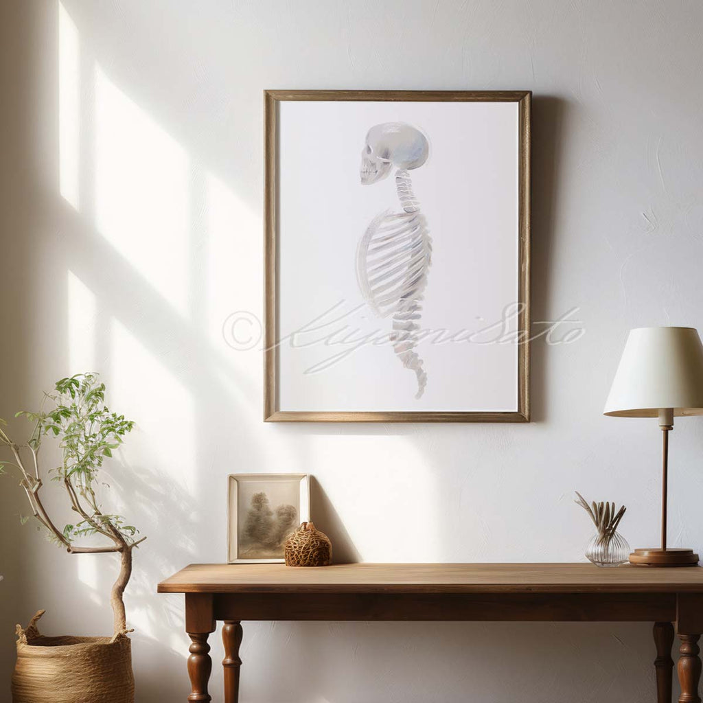 Spine and Rib Cage Art