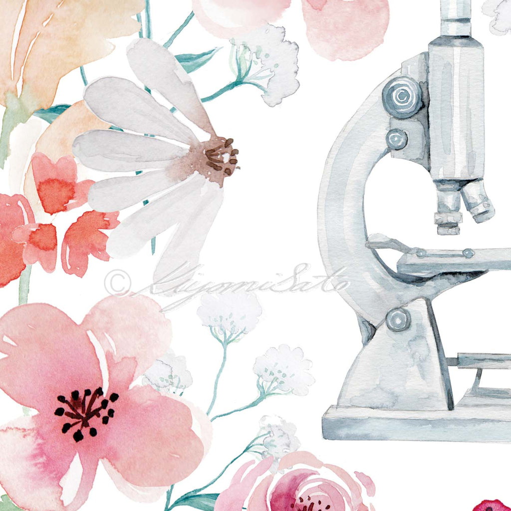 Microscope and Flower