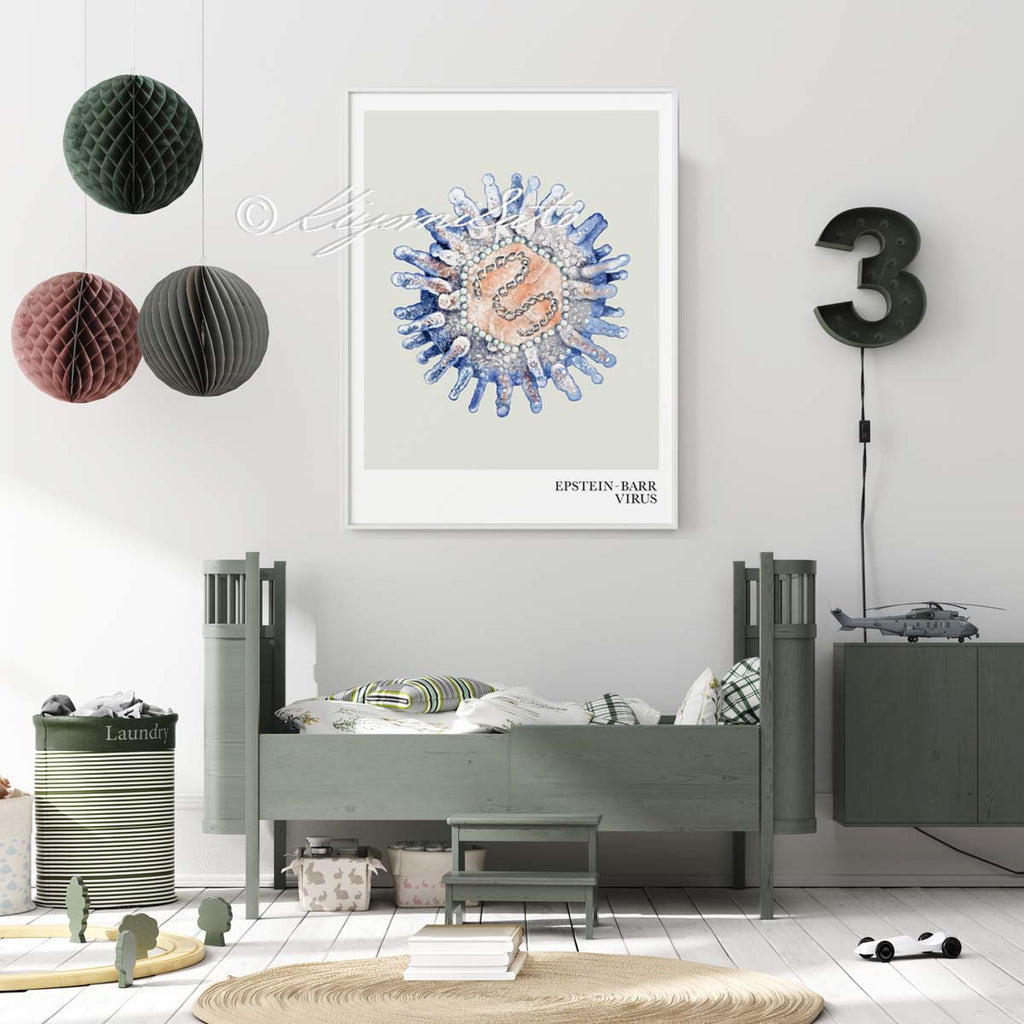 Epstein-Barr Virus Art