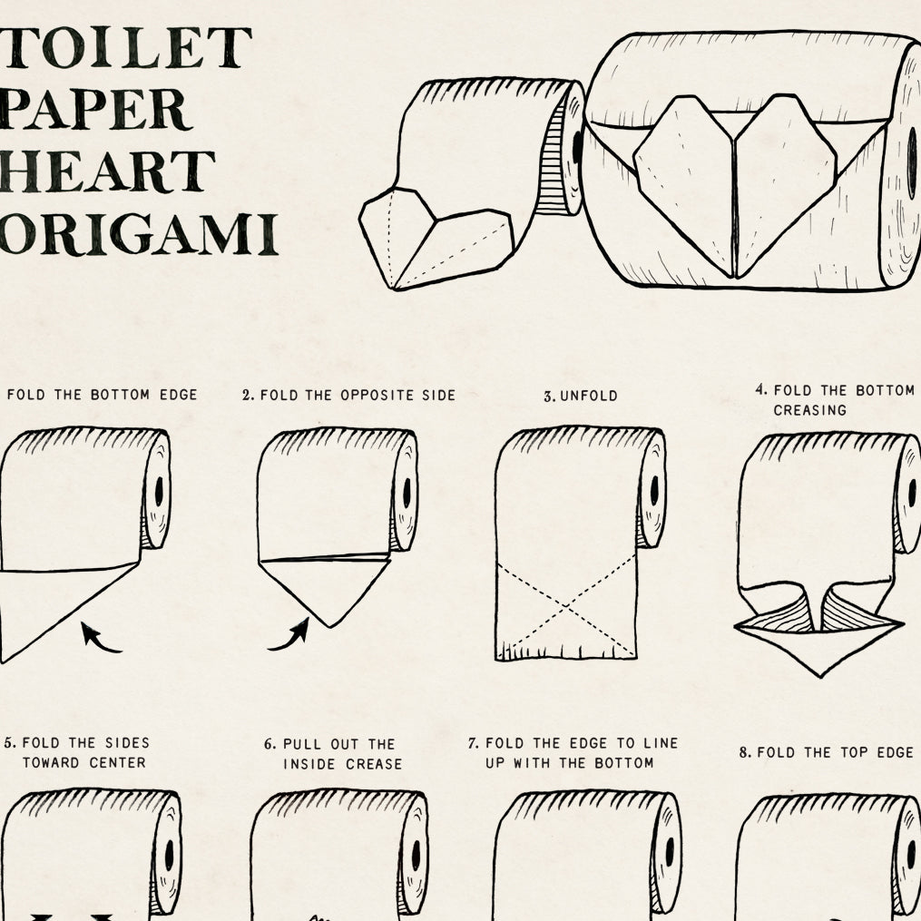 Toilet Paper Origami Art