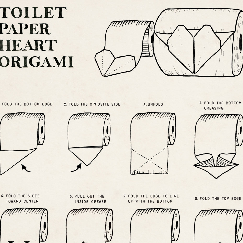 Toilet Paper Origami Art The Forest Cloak