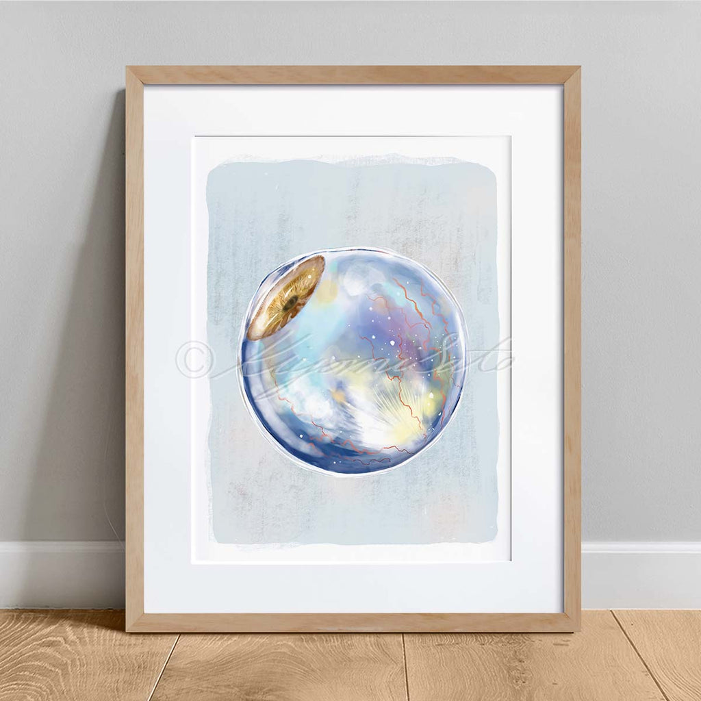 Eye Side view Art poster