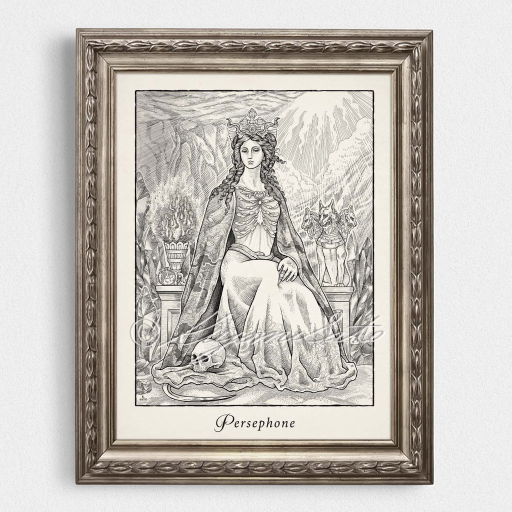 Persephone Greek Myth Art, Queen of the Underworld