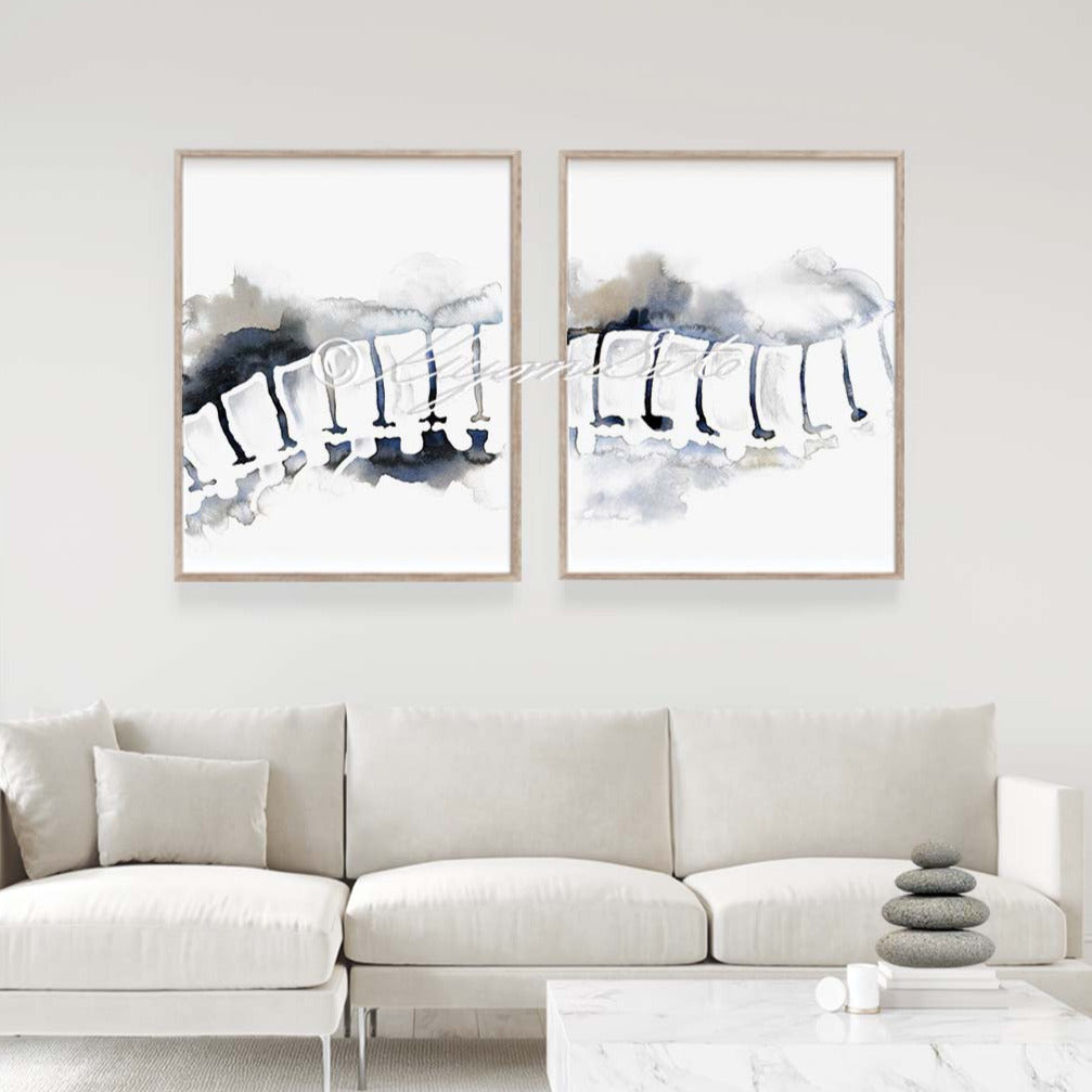 Spine Horizontal Art Set of 2