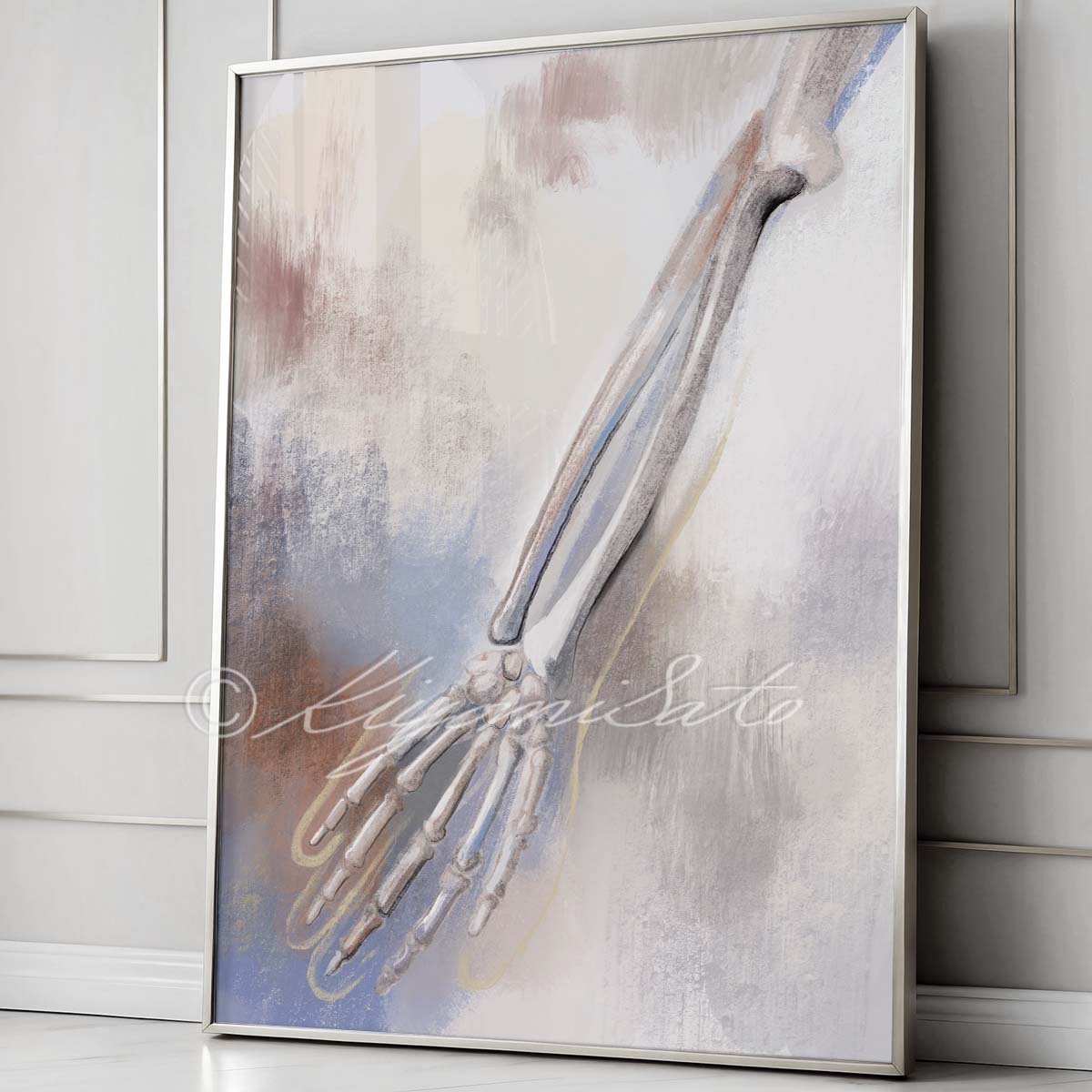 Arm Bones Abstract Rust Color Orthopedics Art Poster – The Forest Cloak