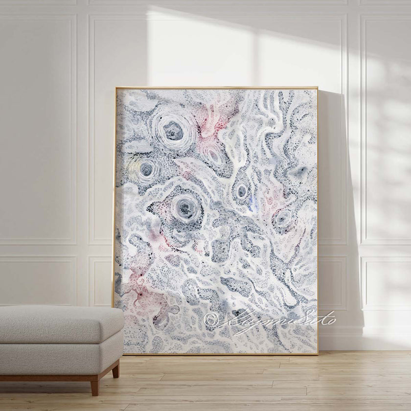 Squamous cells in dog skin Histology Art
