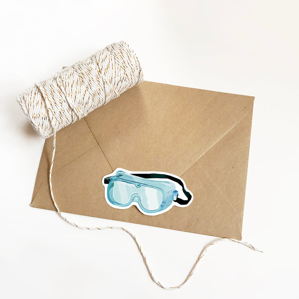 Lab Goggle Vinyl Sticker