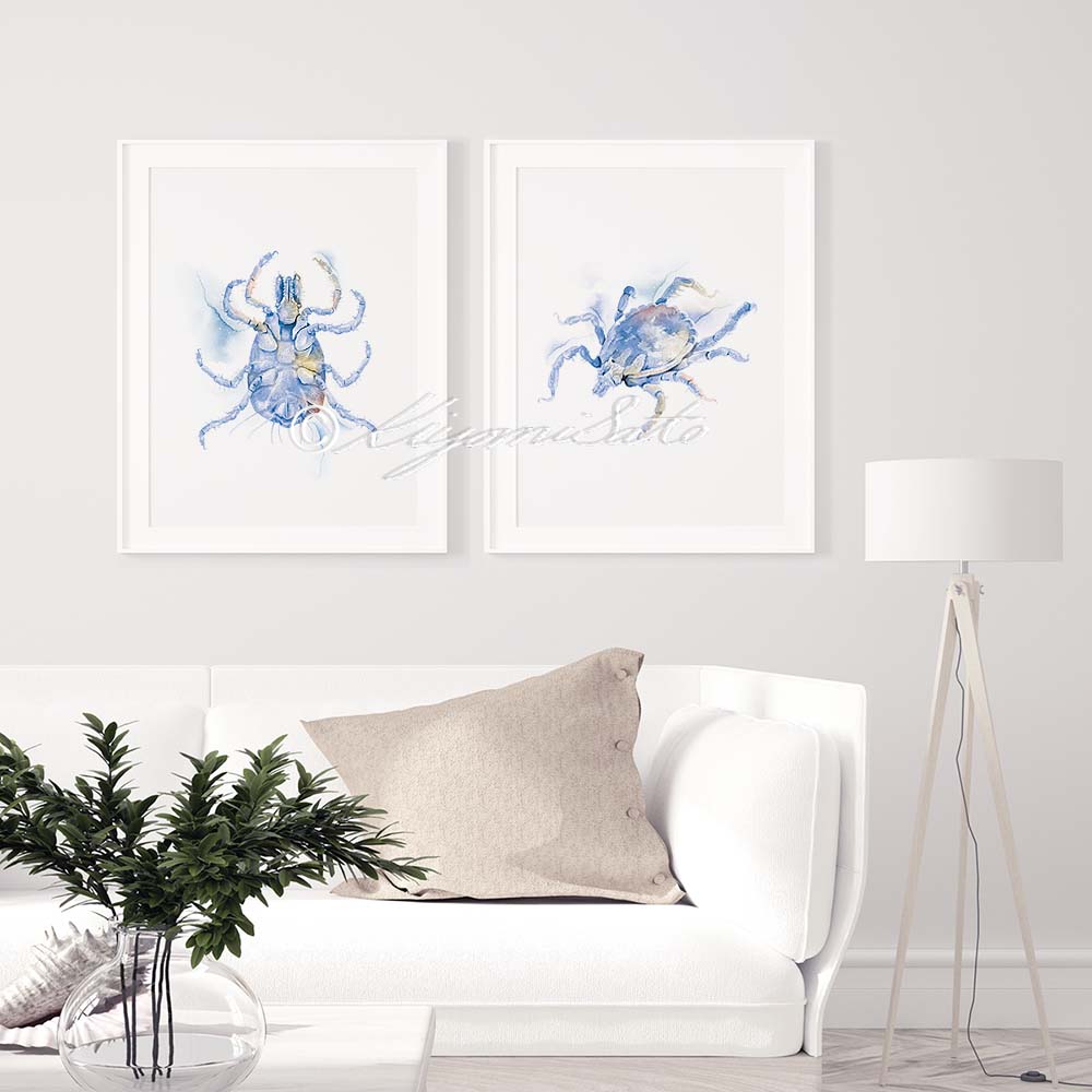 Tick Art Poster Set of 2