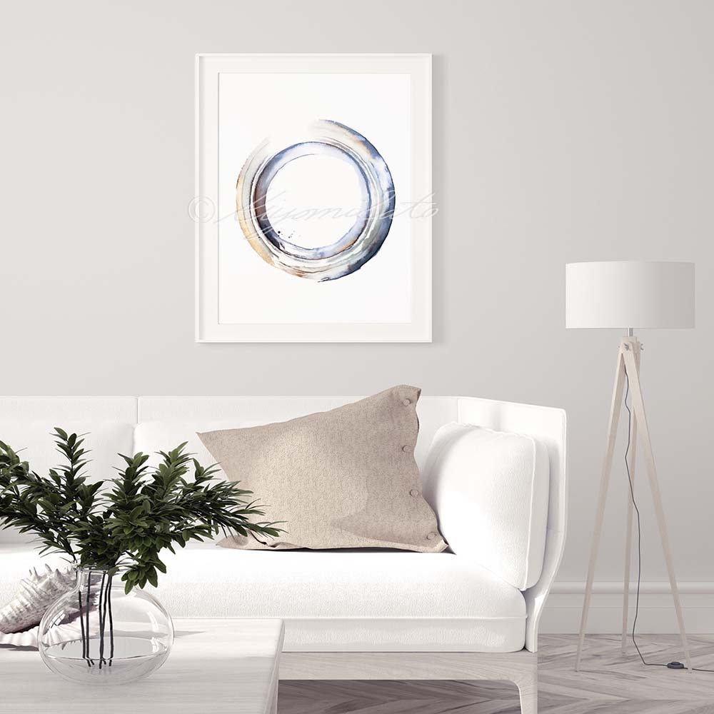 Enso Zen Circle Abstract Art, Orthopedics Wall Art, Physical Therapy Decor, chiropractic Office Art