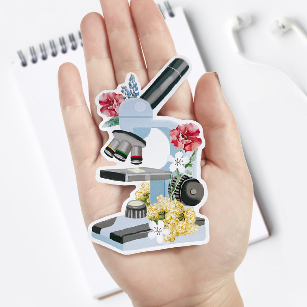 Microscope Vinyl Sticker – The Forest Cloak