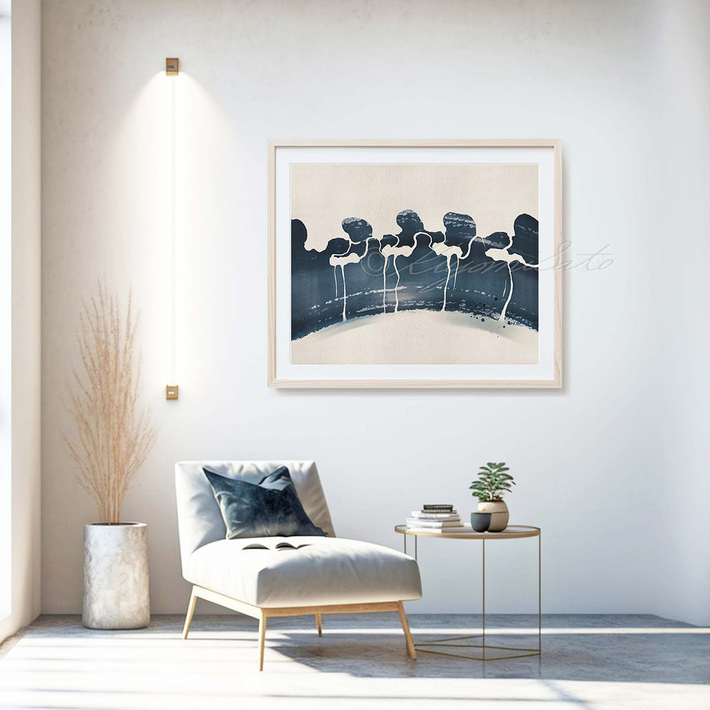 Spine Abstract Art Poster, Orthopedics Decor