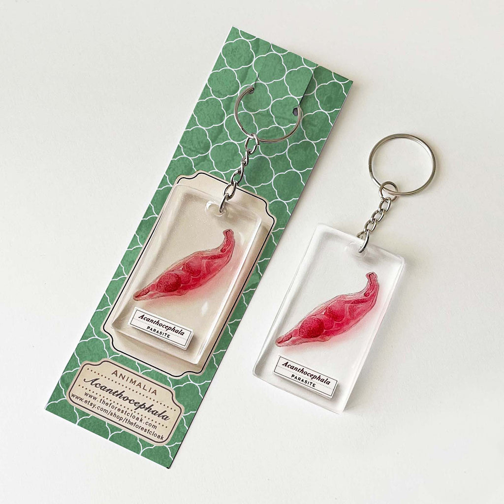 Acanthocephala Parasite Keychain