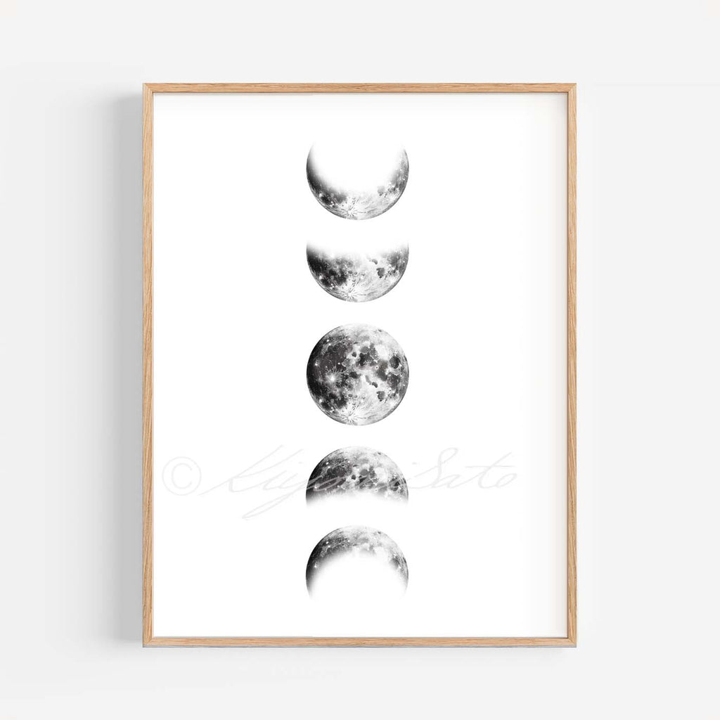 Moon phases Art