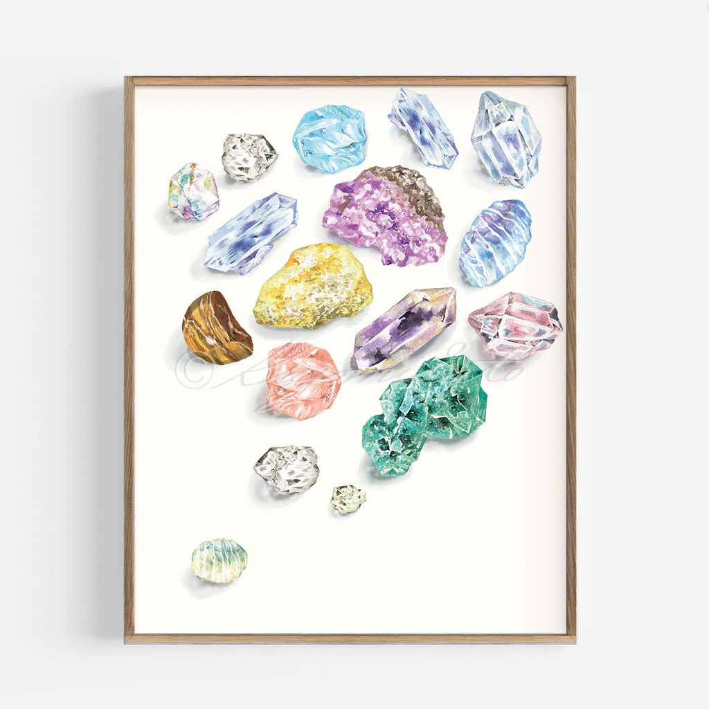 Mineral Stone Collection Art