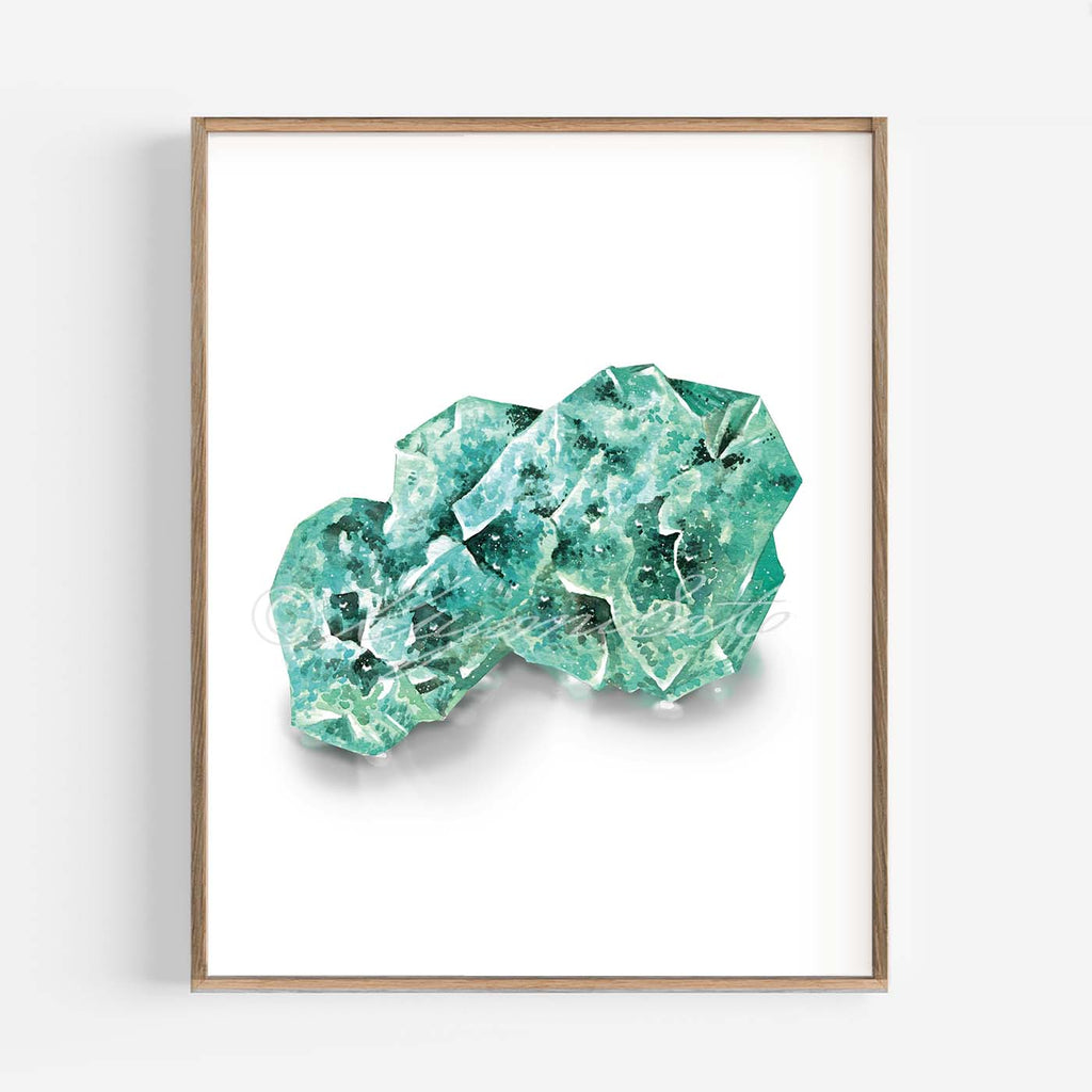 Raw Emerald Stone Art