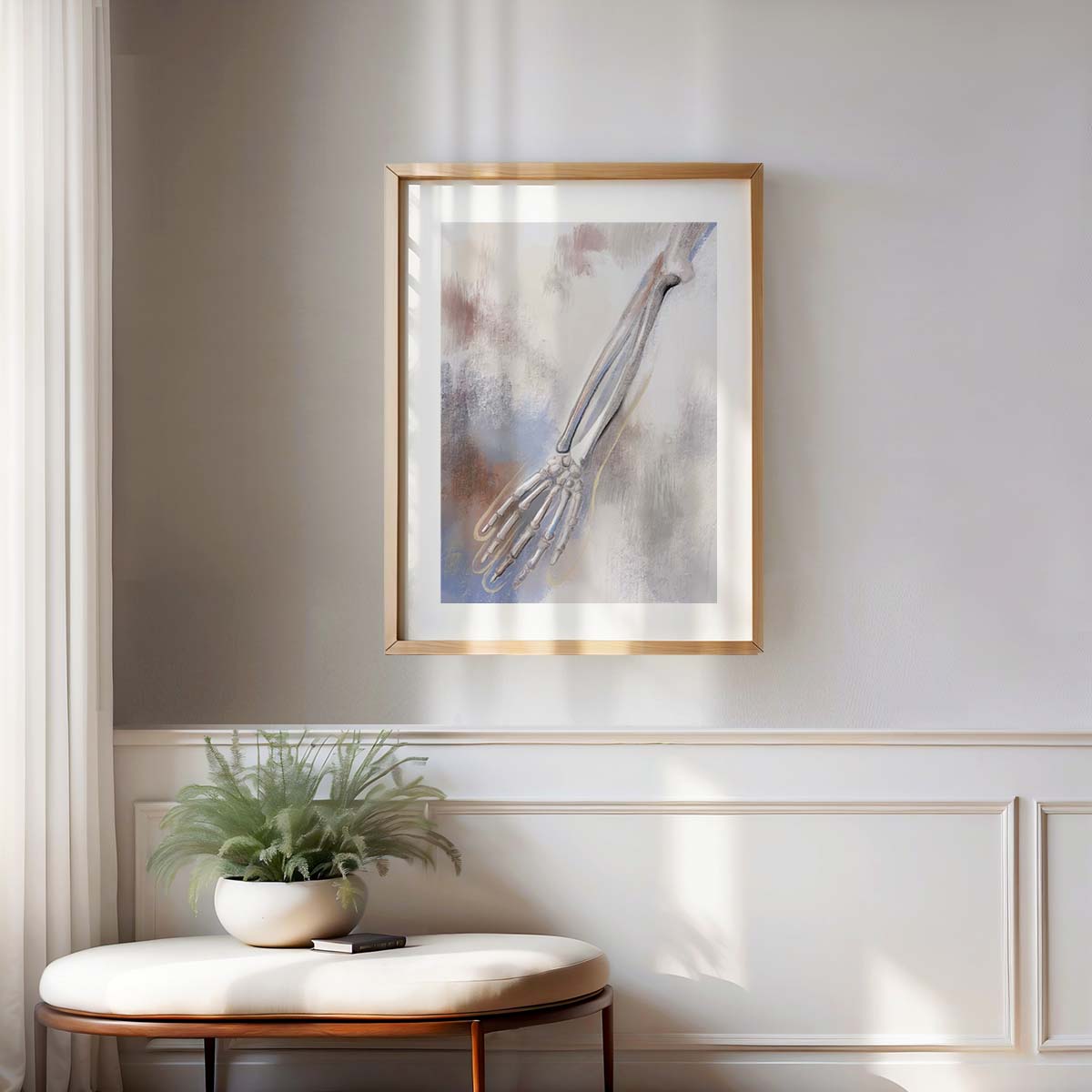 Arm Bones Abstract Rust Color Orthopedics Art Poster – The Forest Cloak