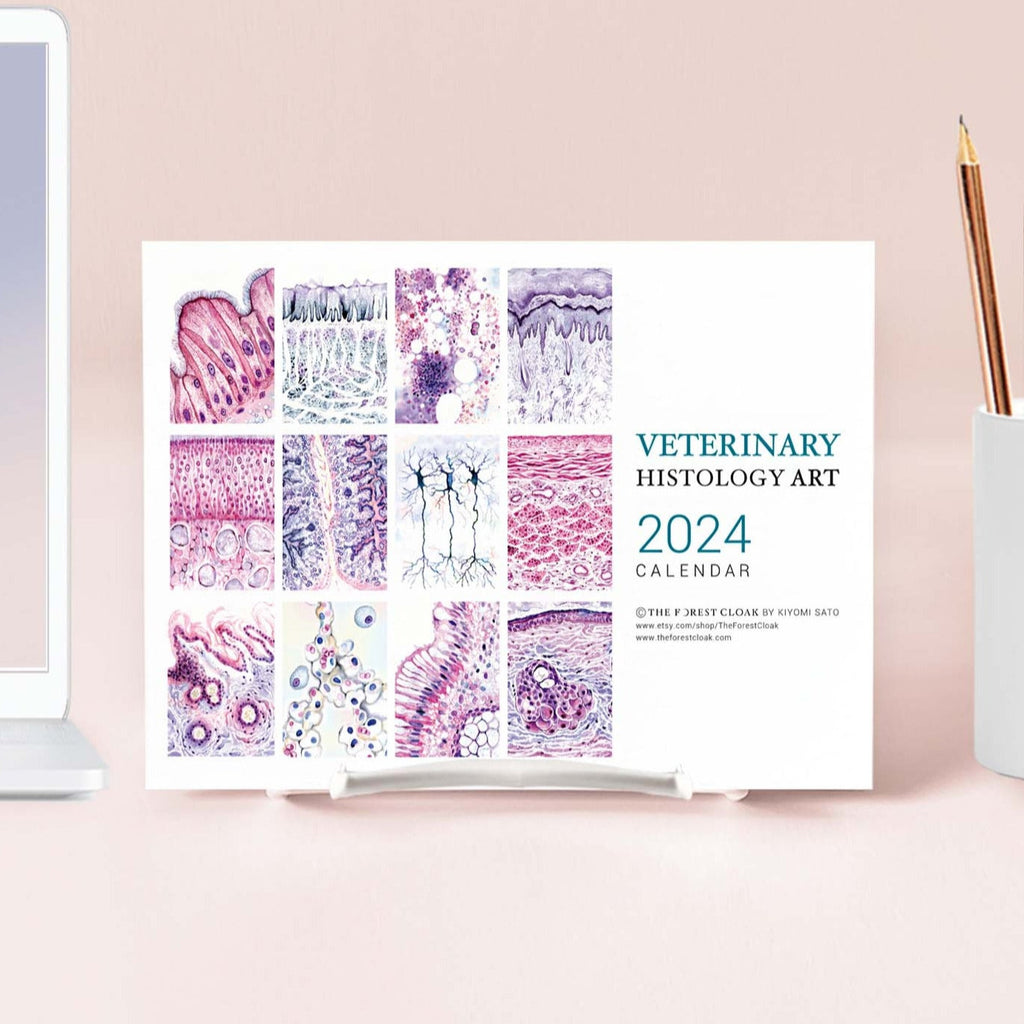 2024 Veterinary Histology Art Desk Calendar