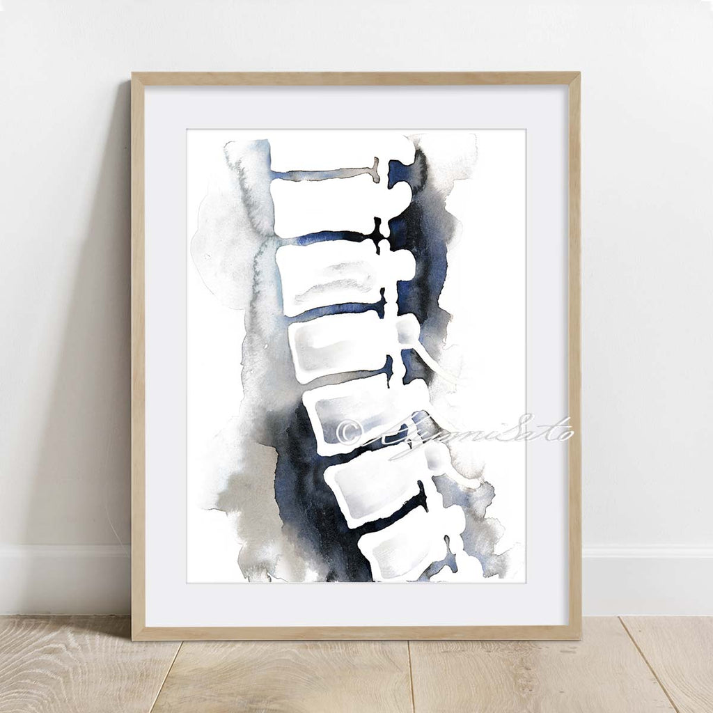 Spine Vertical Art Set of 2