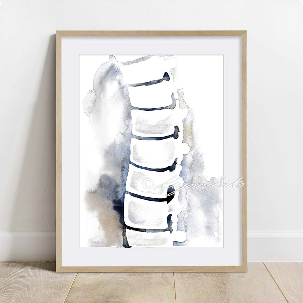 Spine Vertical Art Set of 2