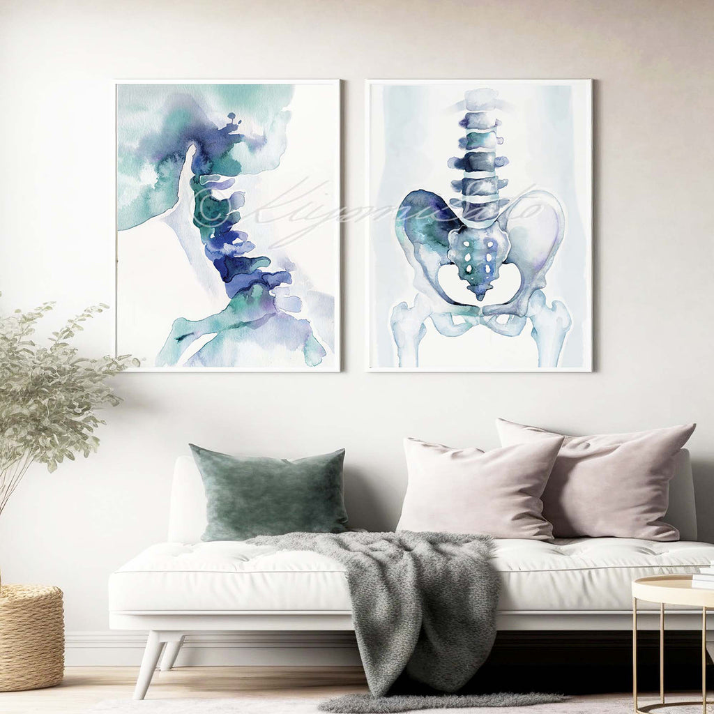 Cervical Spine and Pelvic Girdle Abstract Art