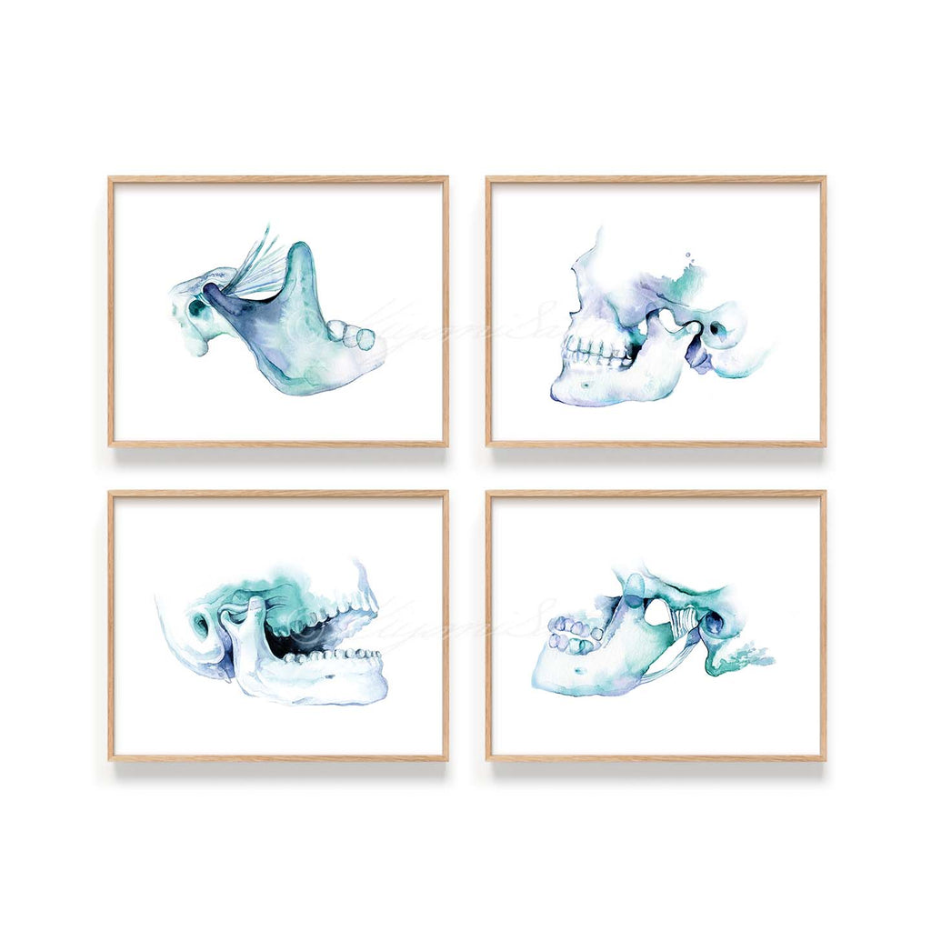 TMJ Art Print set of 4