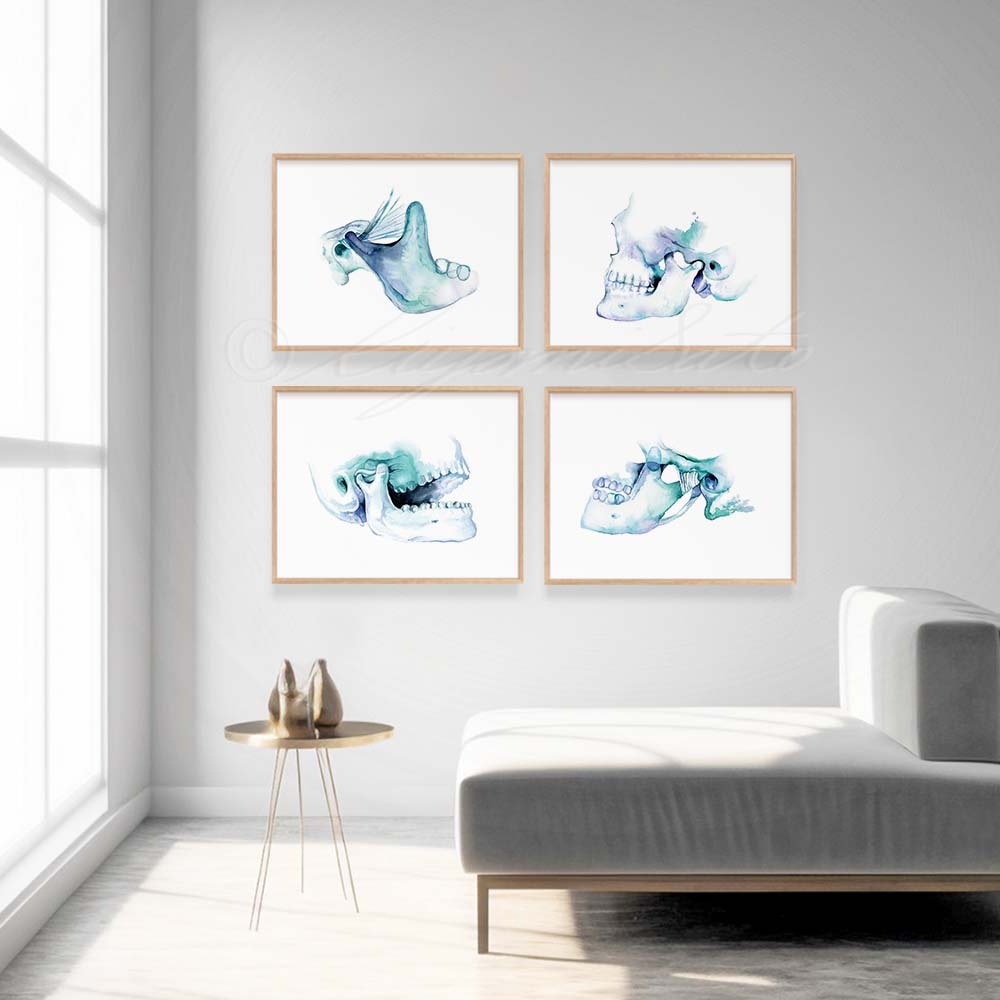 TMJ Art Print set of 4